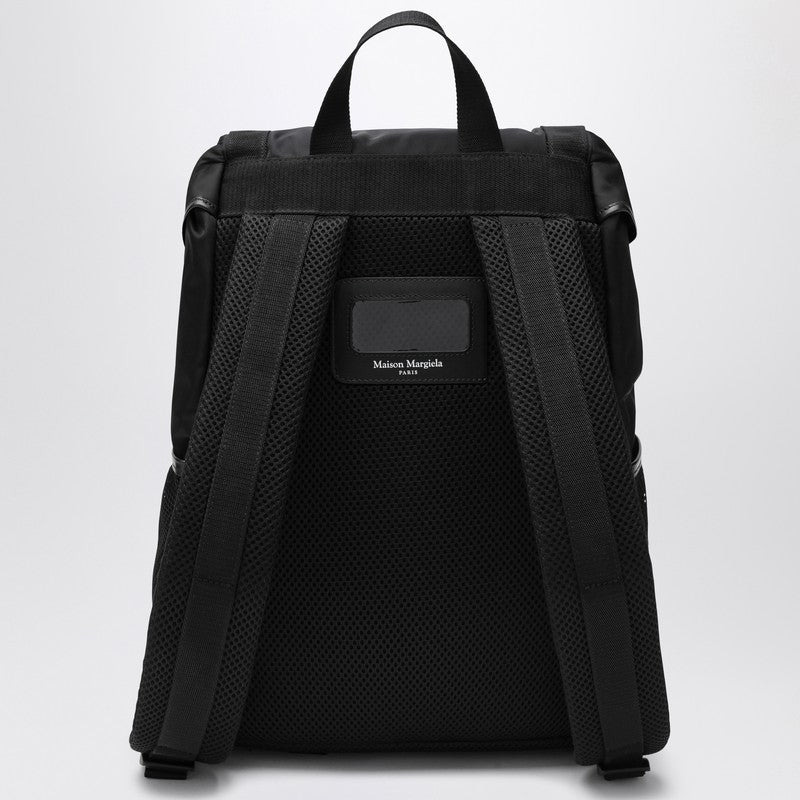 Maison Margiela Medium black technical backpack - 2