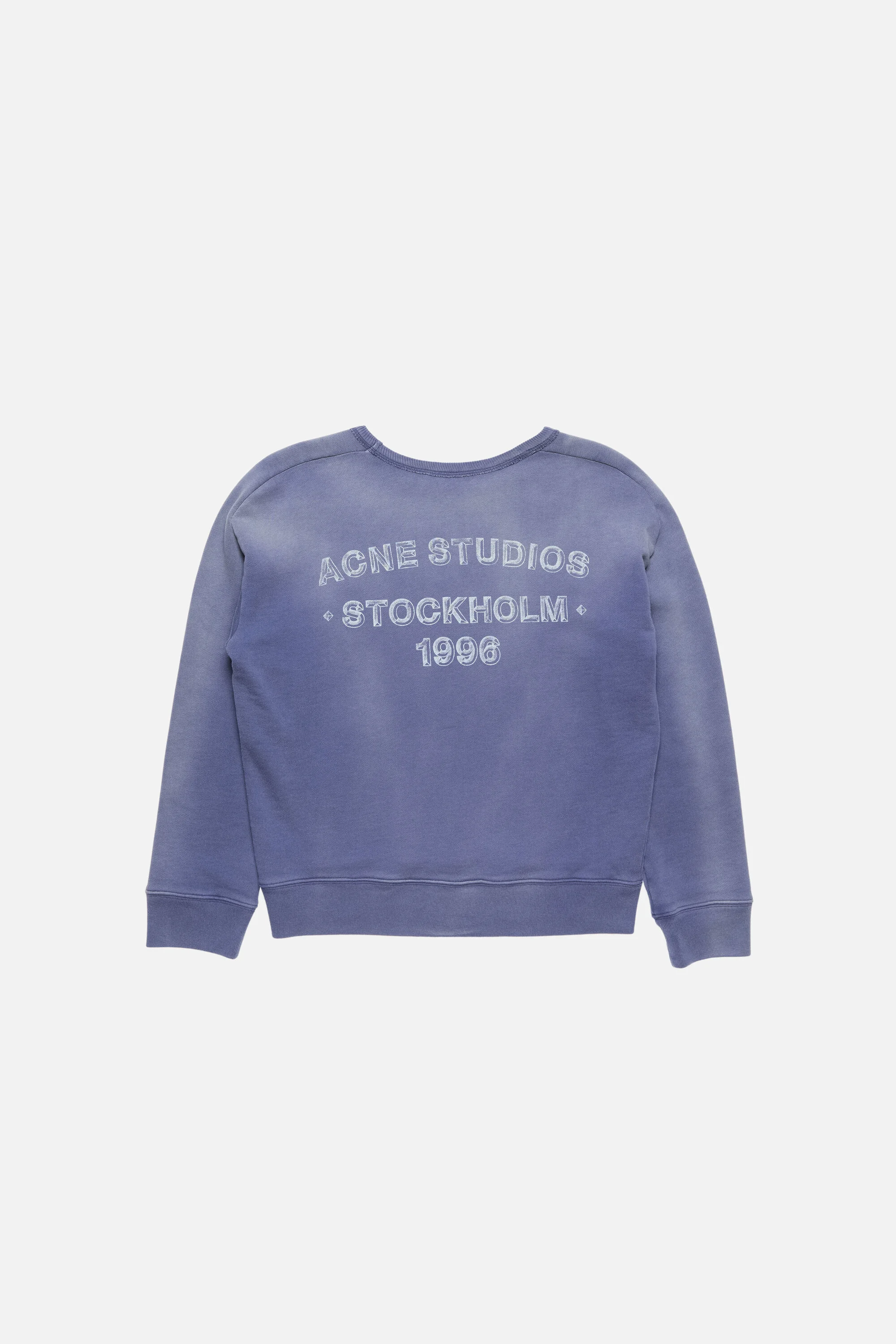 Washed logo sweatshirt - Navy - 1