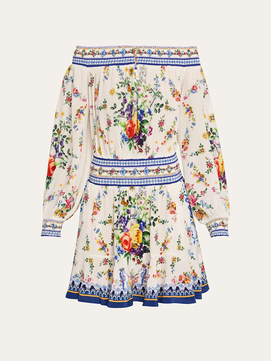 Tiles Darls Off-Shoulder Mini Dress - 1