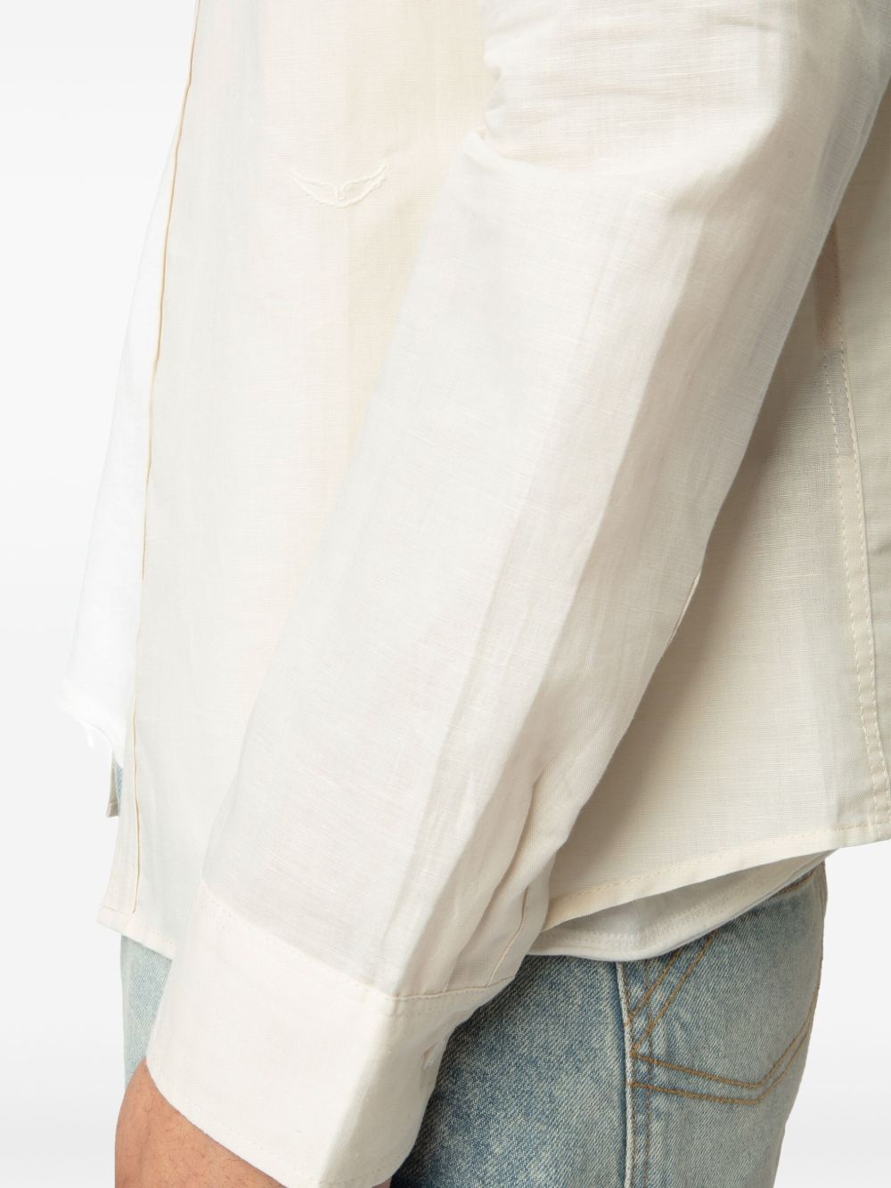linen-organic cotton shirt - 6