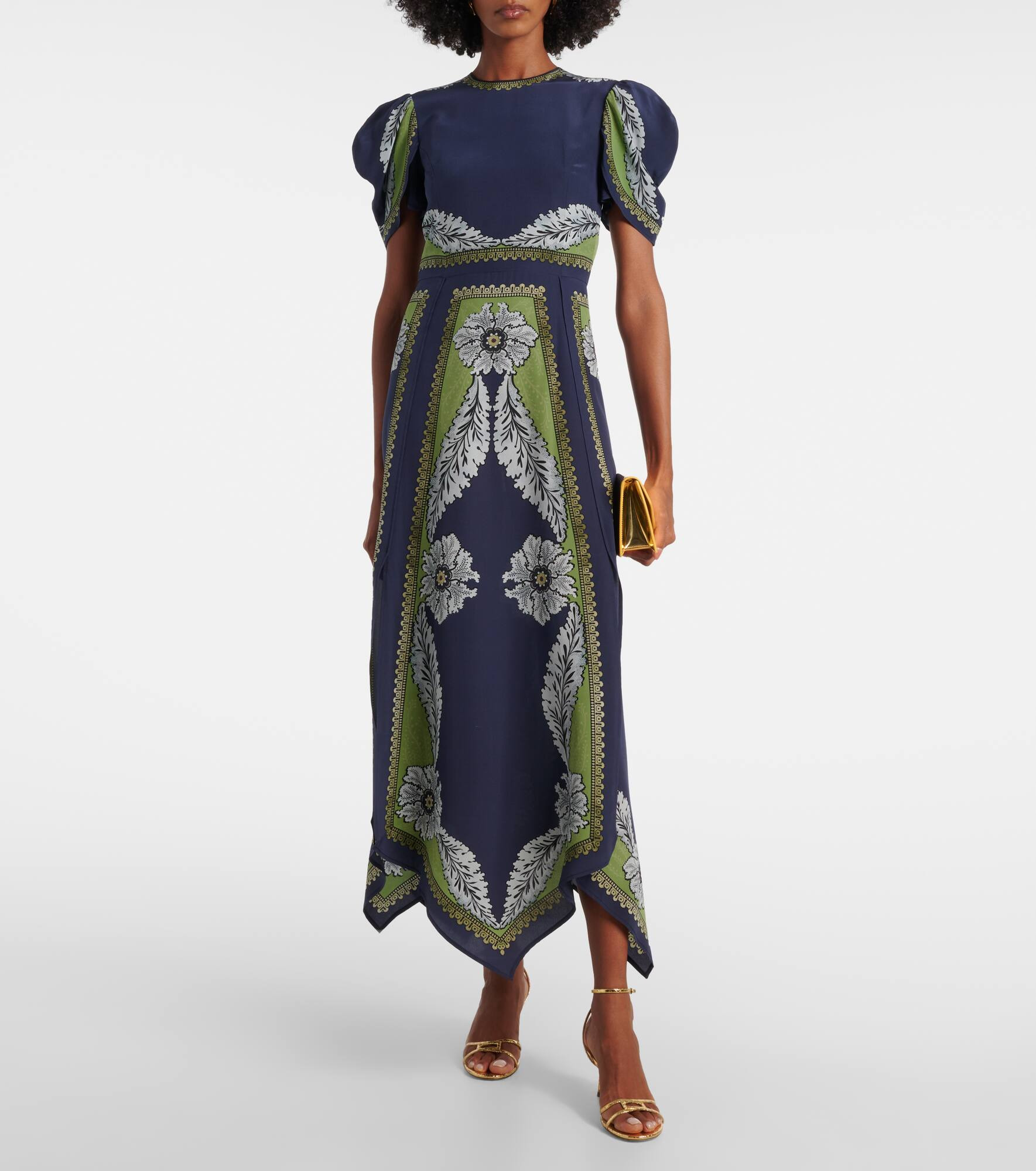 Cherie printed silk maxi dress - 2
