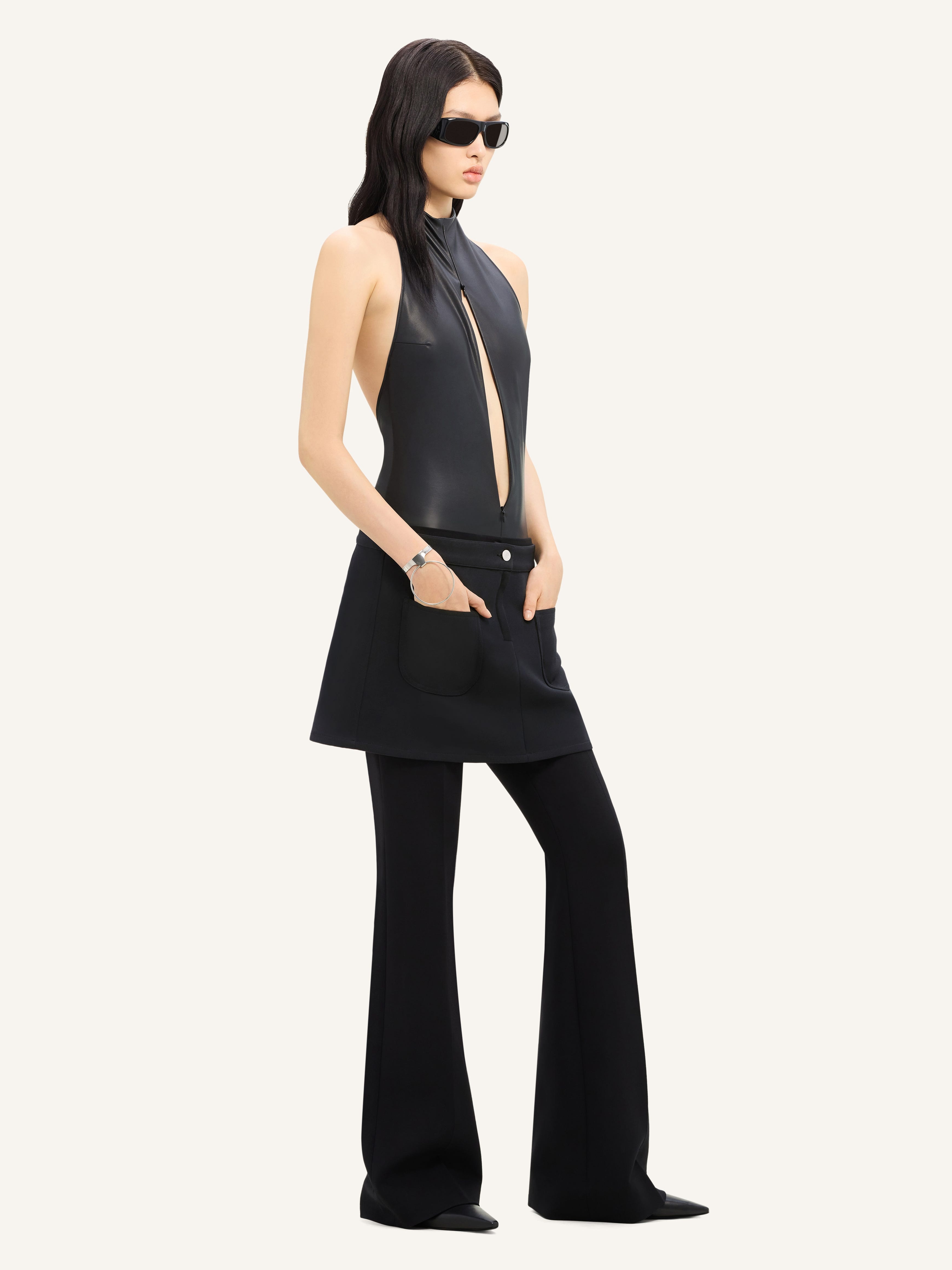 2-POCKET TWILL MINI SKIRT - 3