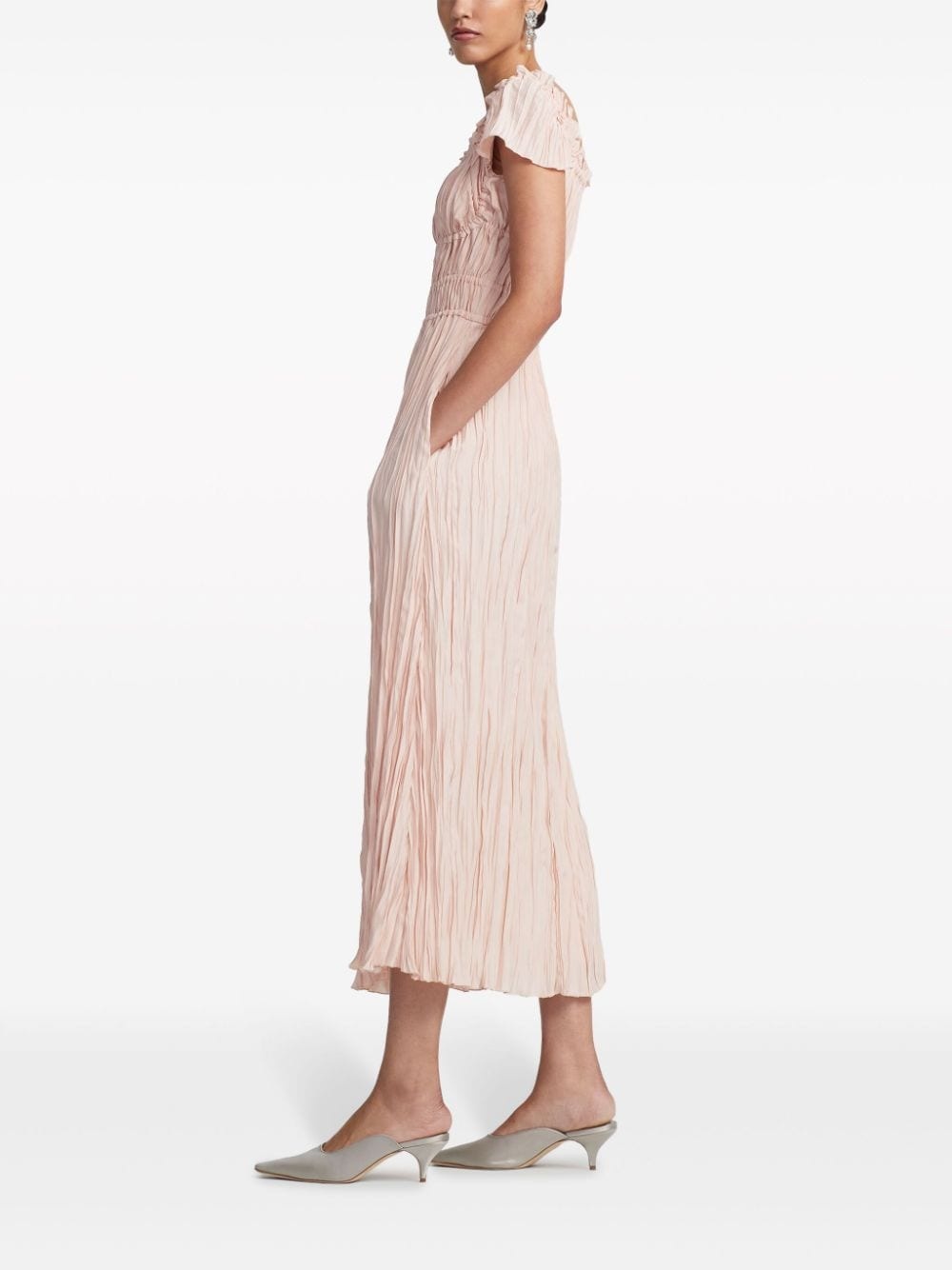 Lily pleated midi dress - 3