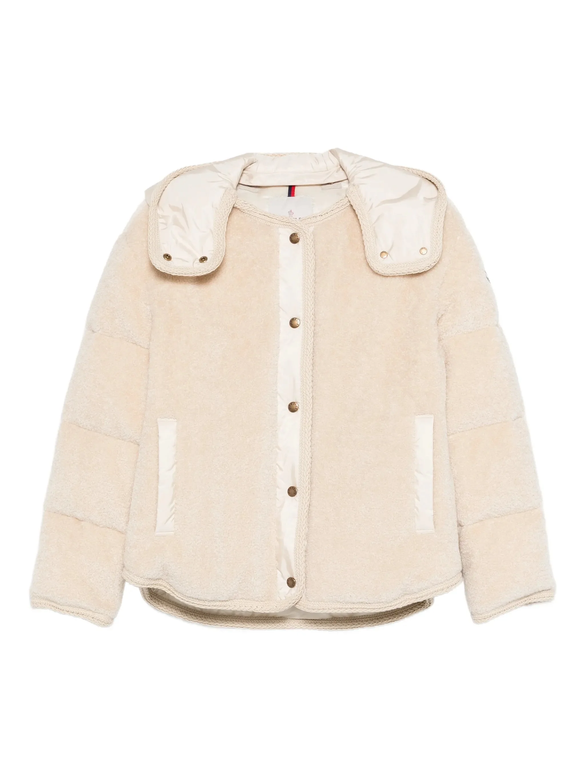 button hooded parka - 1