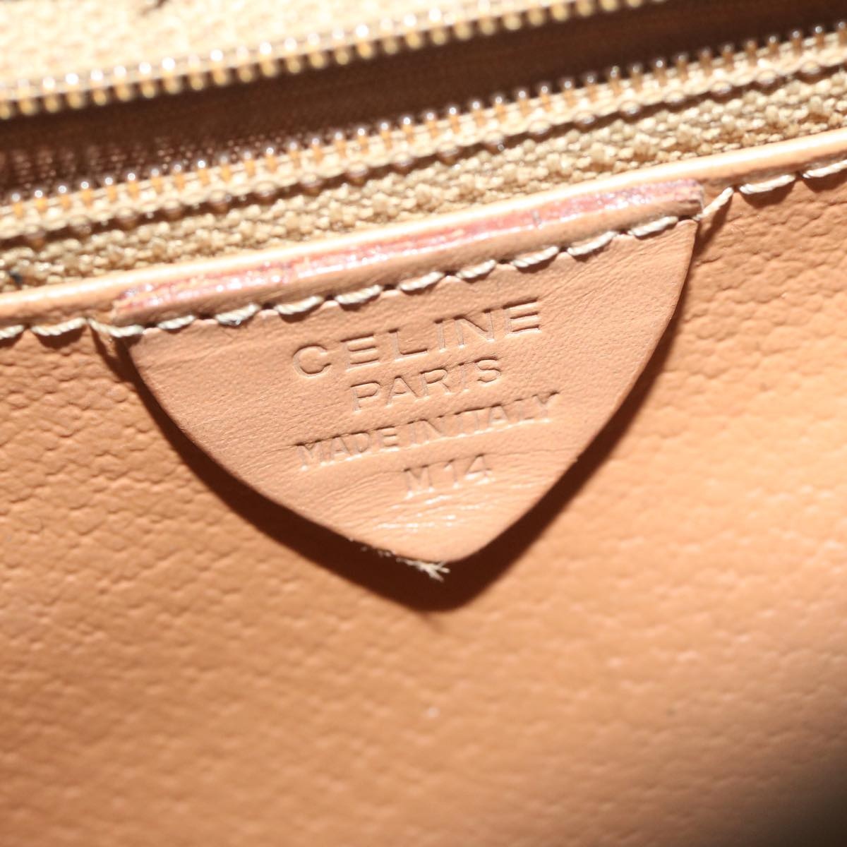 CELINE Macadam Canvas Shoulder Bag Pvc Brown - 12
