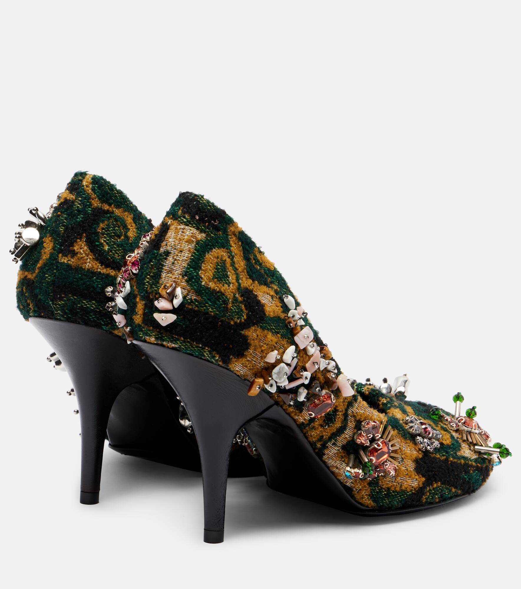 Embellished jacquard pumps - 2