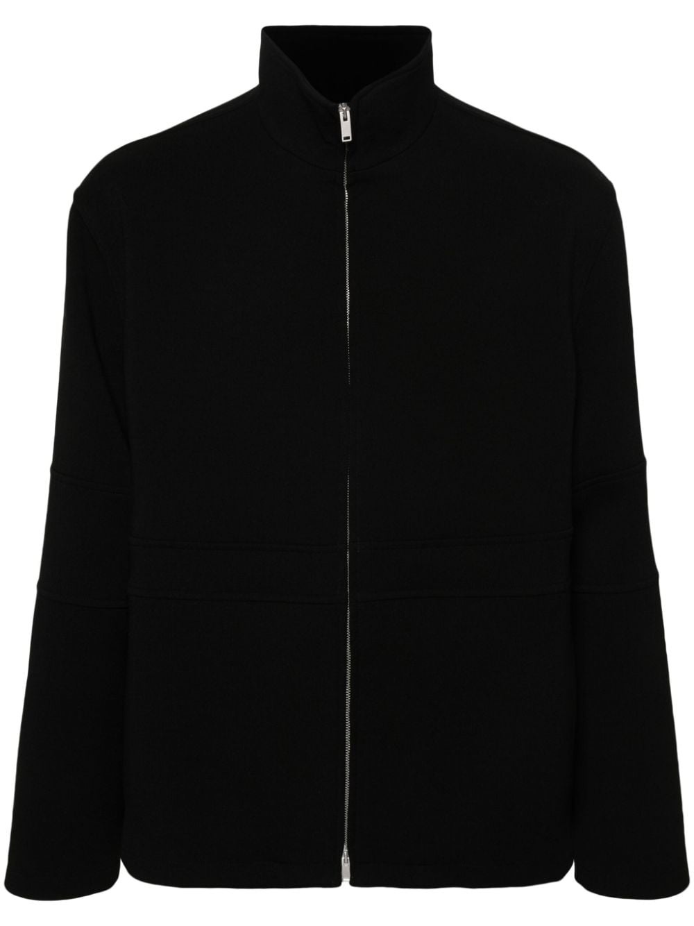 piquÃ©-weave wool-blend jacket - 1