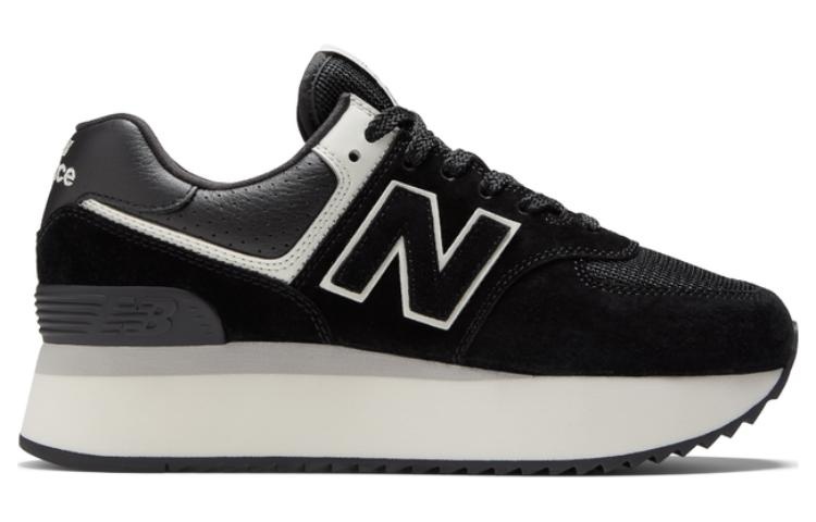 (WMNS) New Balance 574+ 'Black White' WL574ZAB - 2