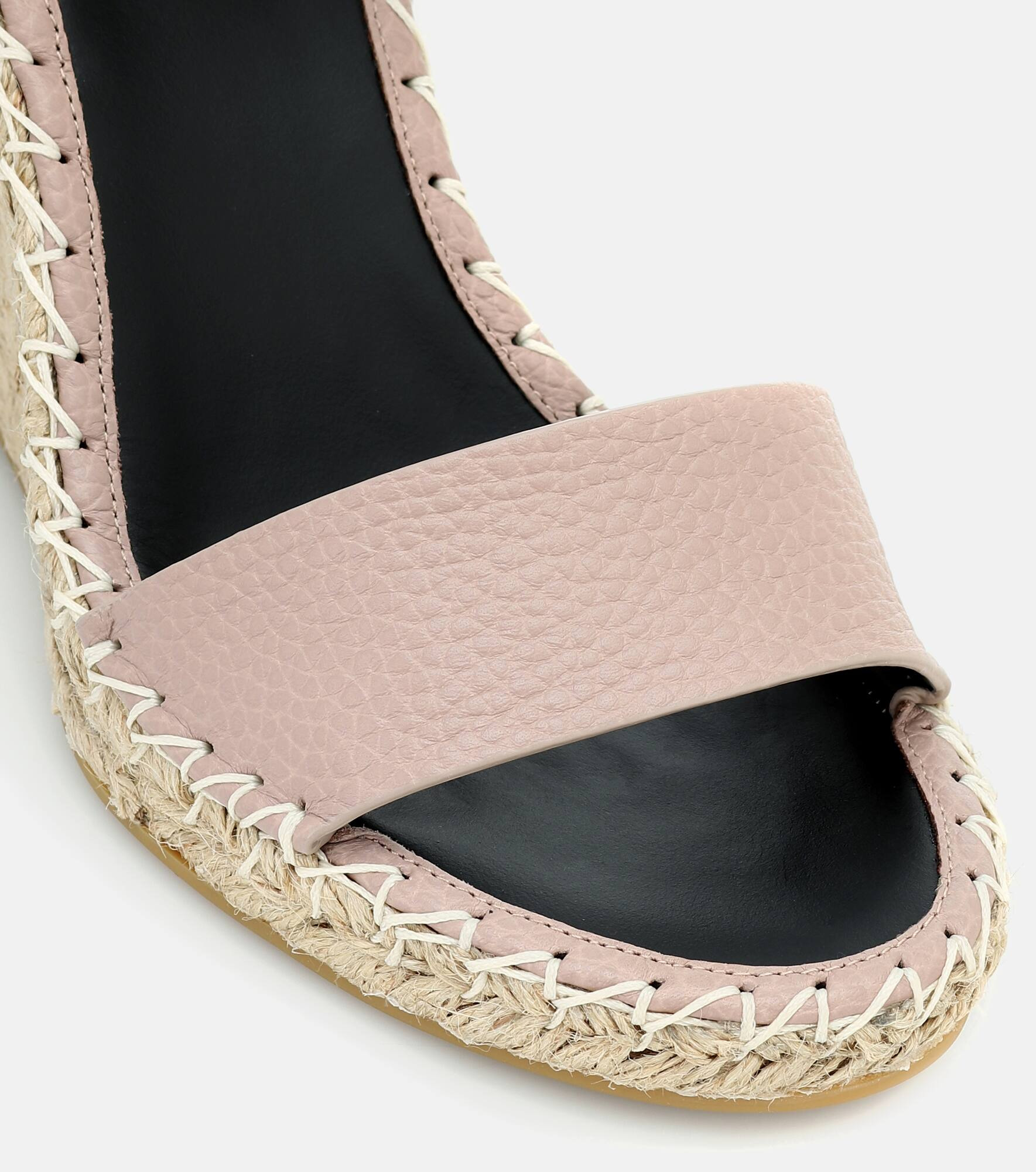 Valentino Garavani Rockstud Double leather wedge espadrilles - 5