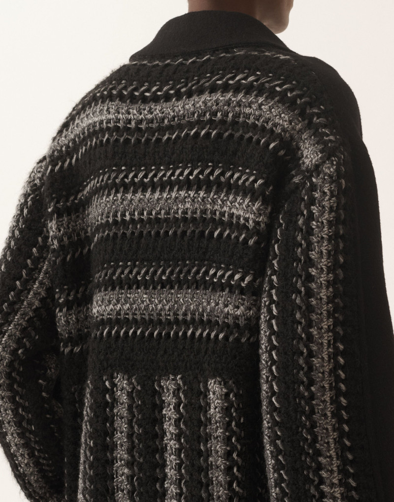 Double-faced soft wool and cashmere coat 5