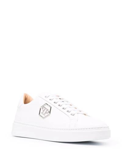 PHILIPP PLEIN logo-patch lace-up trainers outlook