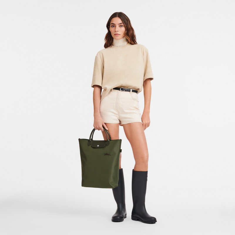 Longchamp Le Pliage Green M Tote bag Forest - Canvas outlook