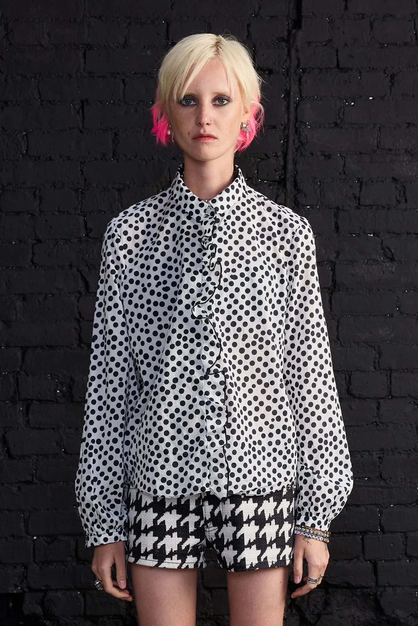 RUFFLE BLOUSE - 1