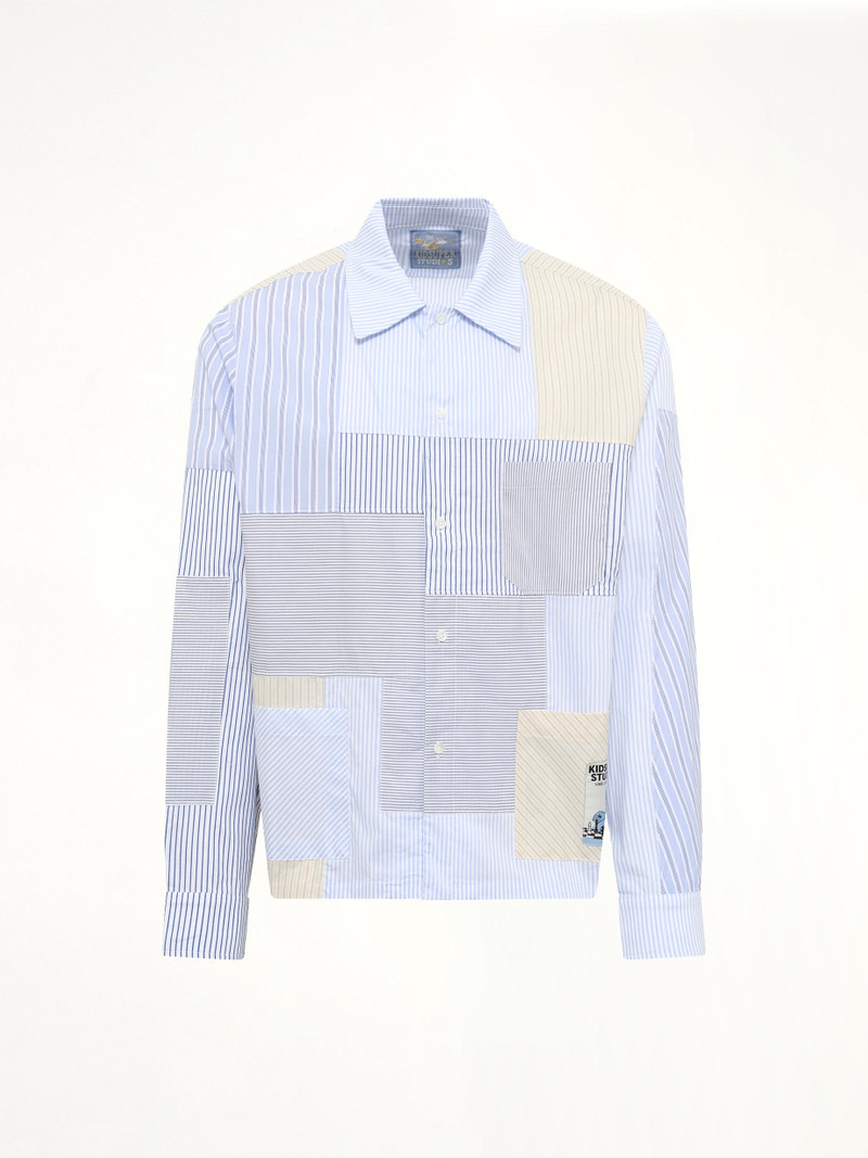 KidSuper Patchwork Overshirt in Multicolour outlook