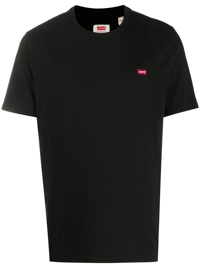 embroidered logo T-shirt - 1