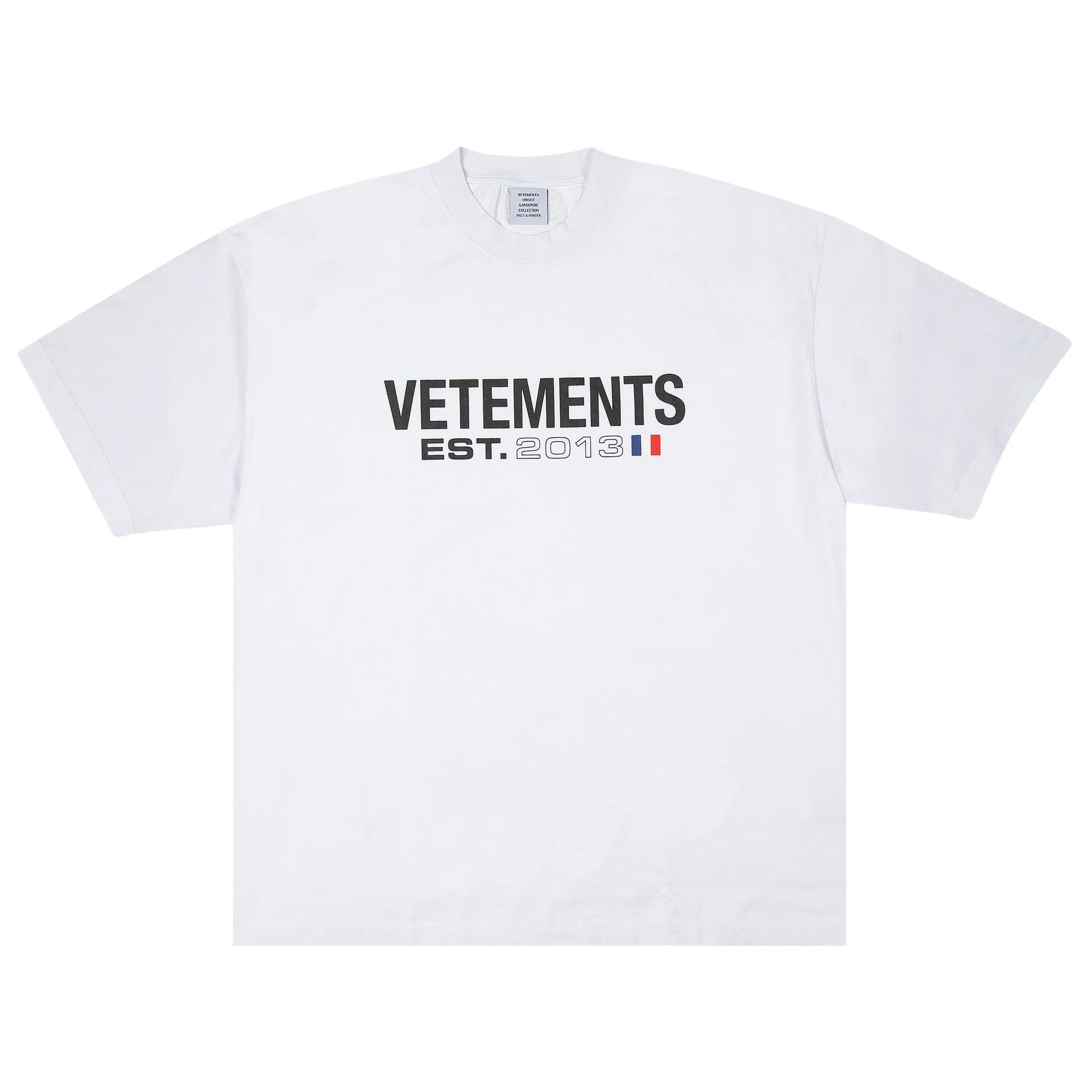 Vetements Flag Logo T-Shirt 'White' - 1