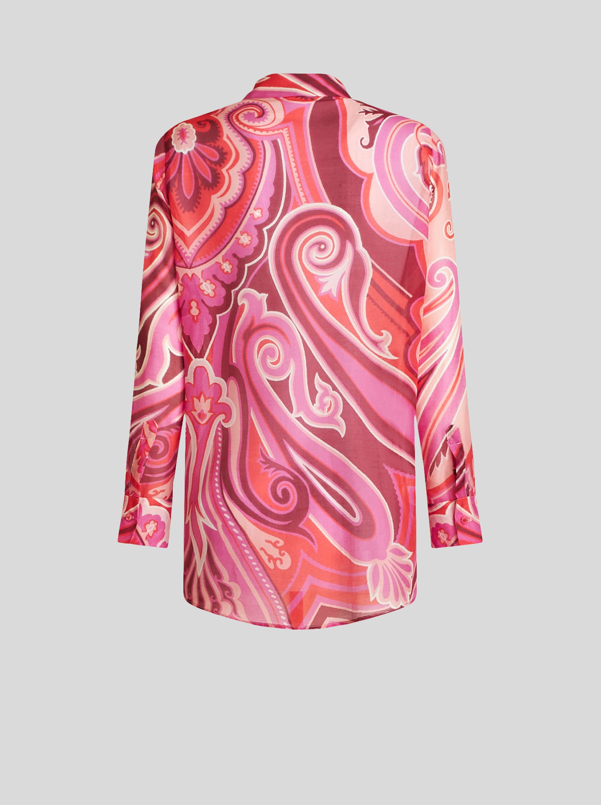 PAISLEY COTTON AND SILK SHIRT - 5