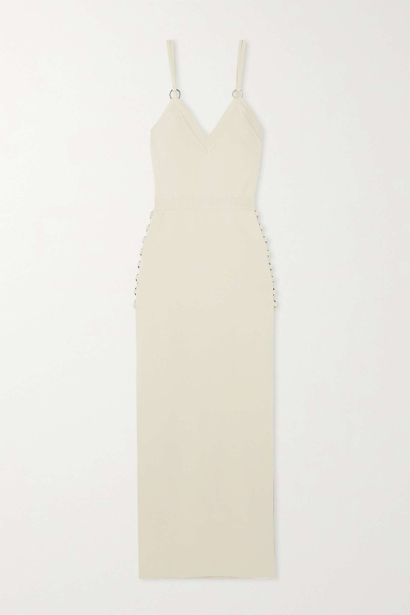 Embellished knitted maxi dress 1