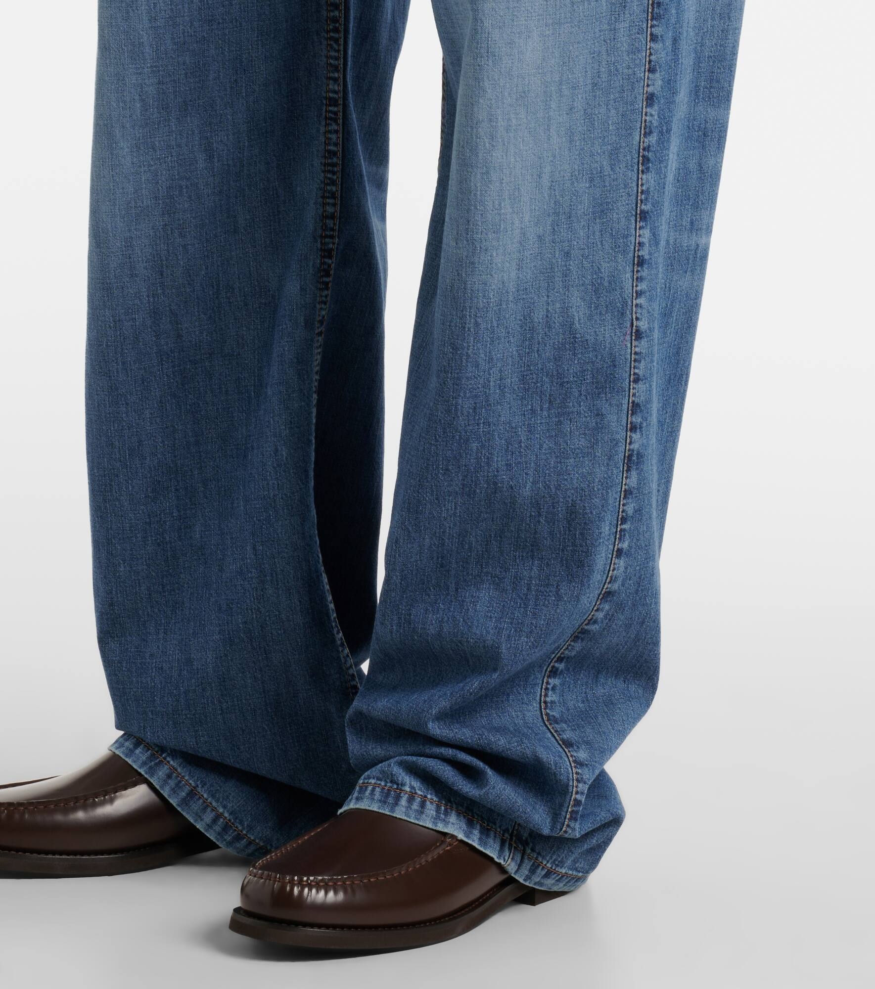 Mid-rise straight jeans - 5