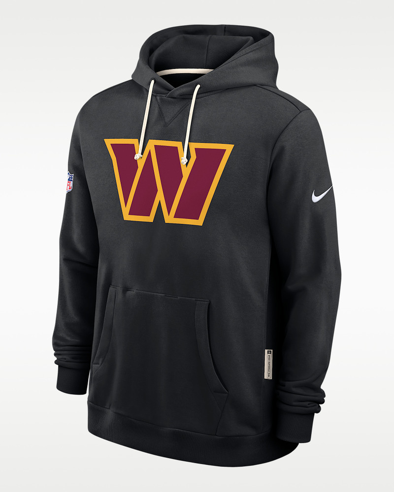 Washington Commanders Initial Home Sideline Men's Nike Dri-FIT NFL Pullover Hoodie 1
