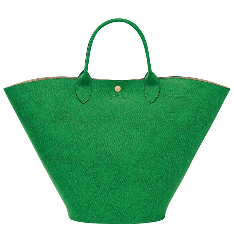 Épure XL Tote bag Green - Leather 1