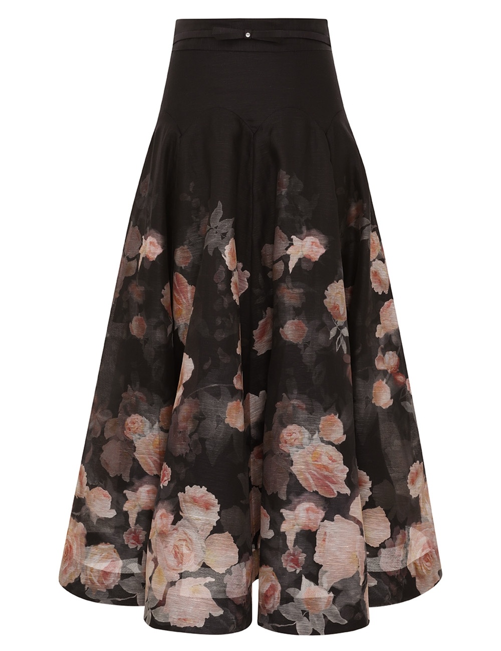 Zimmermann CRUSH FLARED MIDI SKIRT | REVERSIBLE