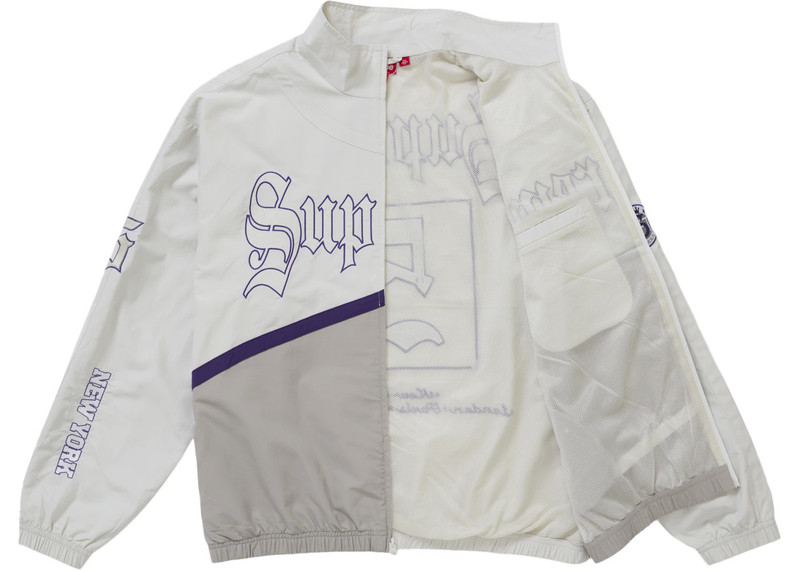 Supreme Supreme Old English Track Jacket White outlook