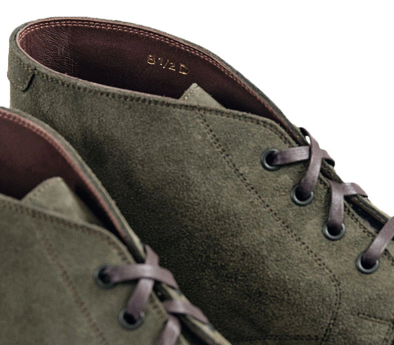LK-022 Steadfast Chukka Boot Japanese Suede Olive - 7