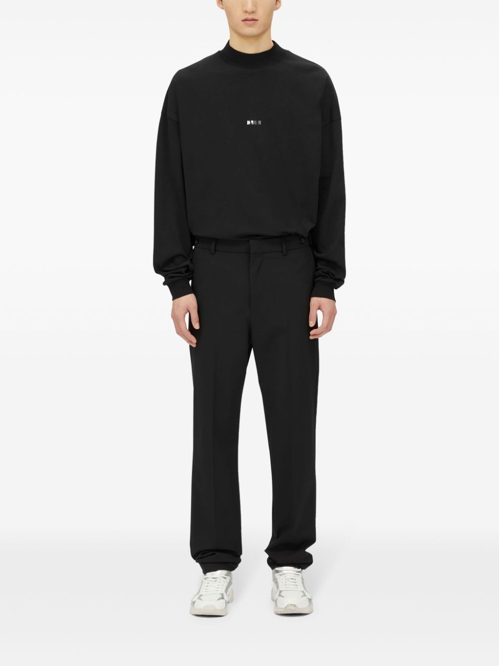 tapered-legged tailored trousers - 2