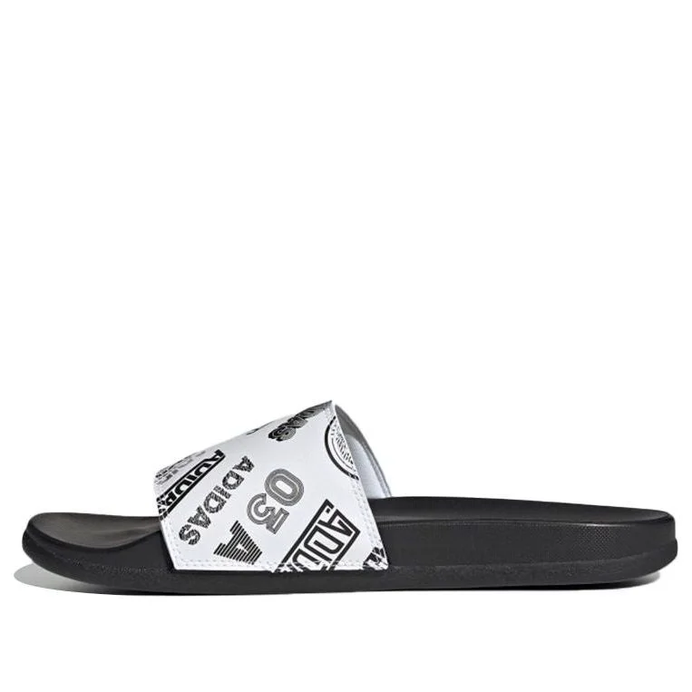 adidas Adilette Comfort Slide 'All Over Logos - White' FZ1751 - 1