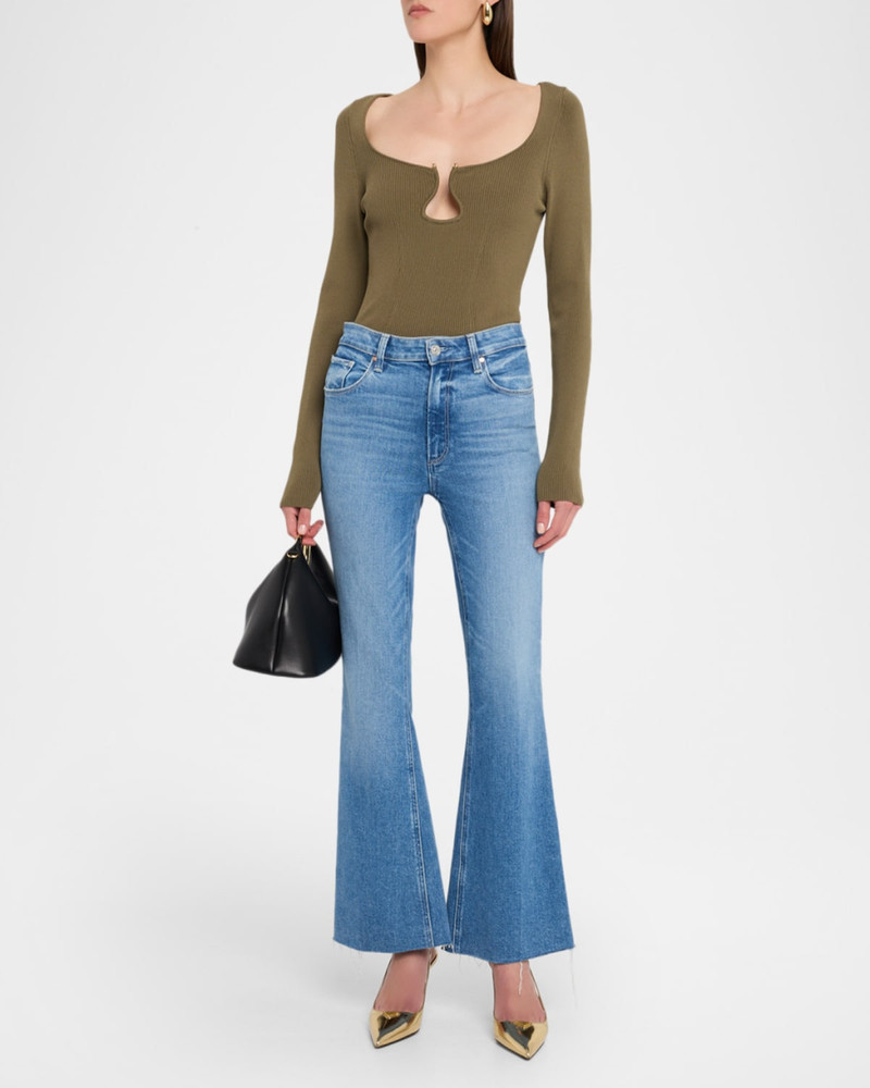 RAMY BROOK Lylia Ribbed Wavy U-Ring Top outlook