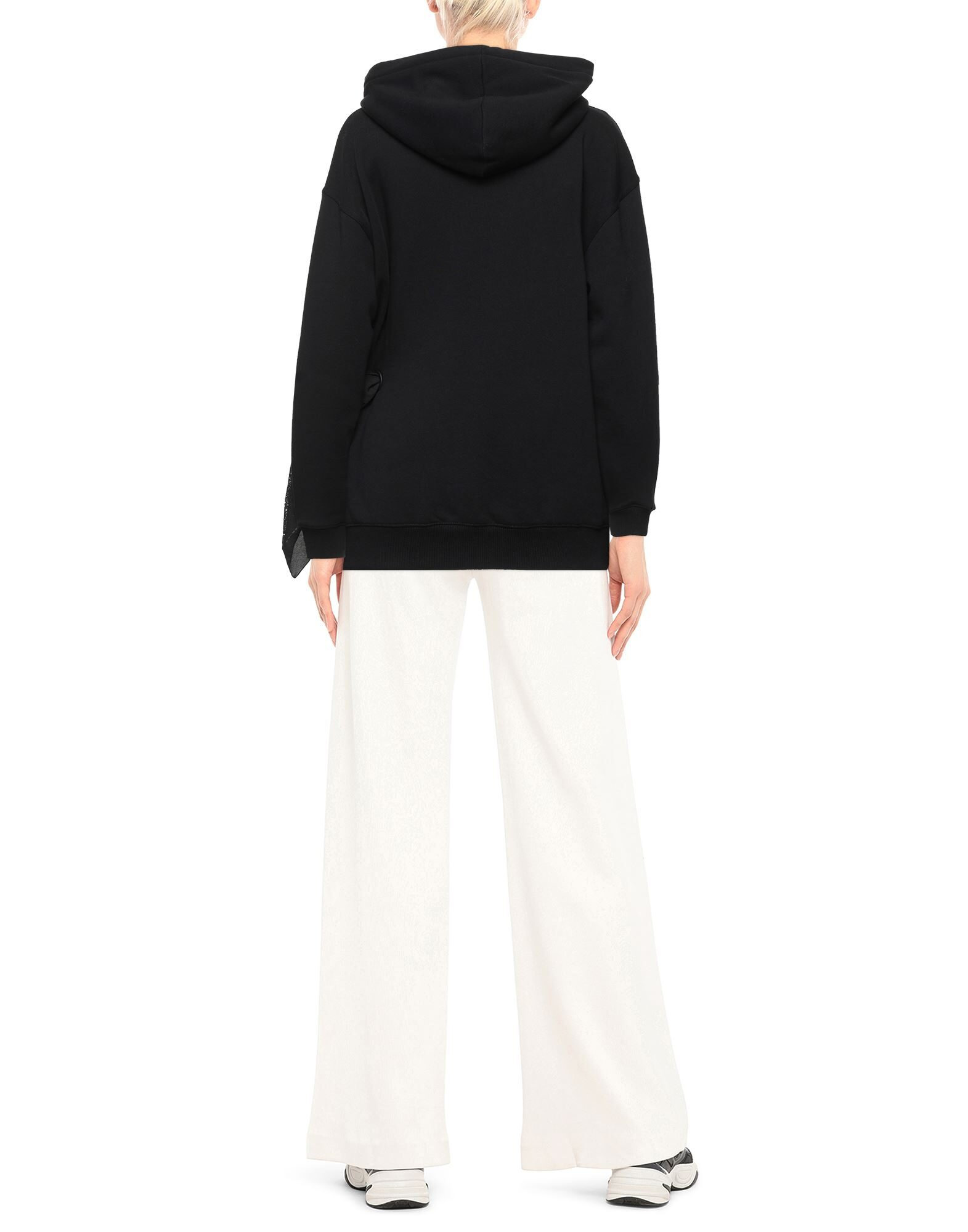 Black Women's Hooded Sweatshirt - 3