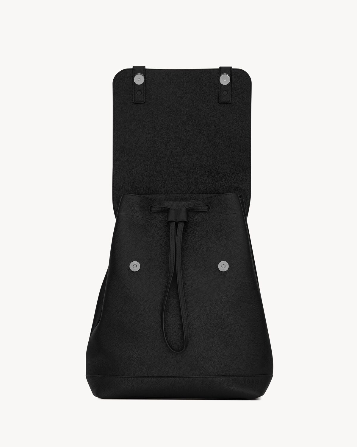 SAINT LAURENT SAC DE JOUR BACKPACK IN GRAINED LEATHER REVERSIBLE