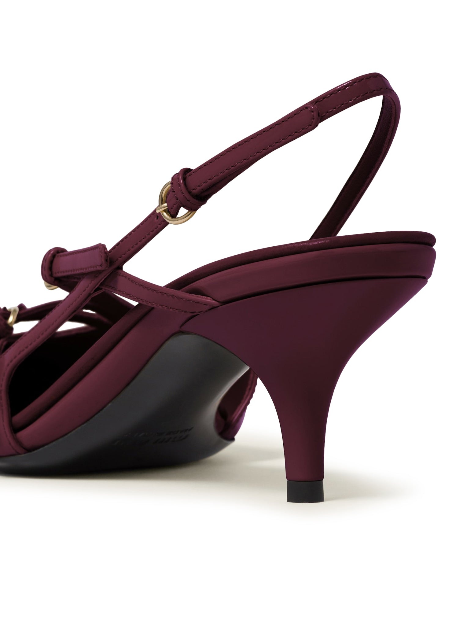 PATENT LEATHER SLINGBACK PUMPS WITH BUCKLES - 3