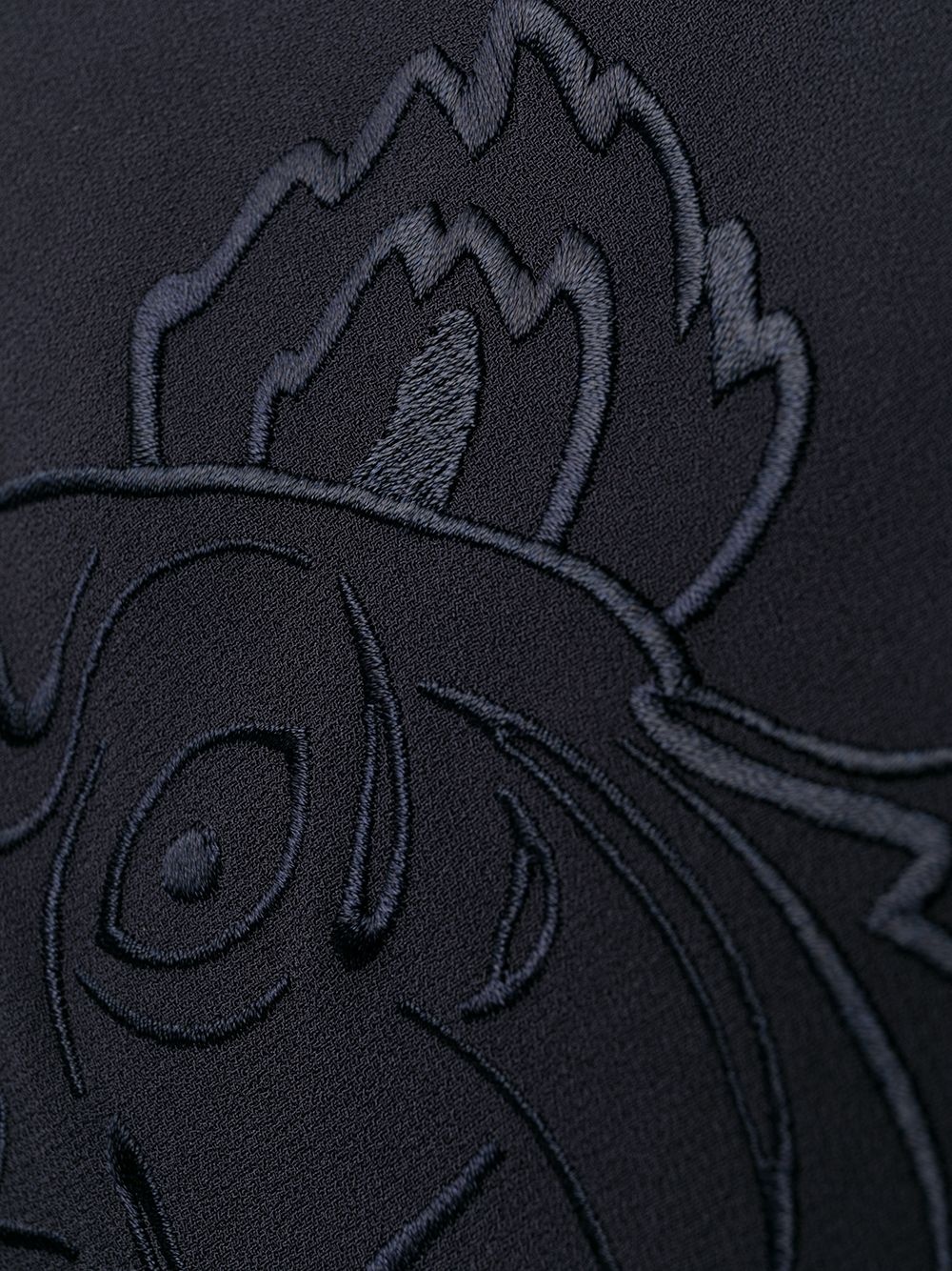 logo-embroidered shift dress - 6