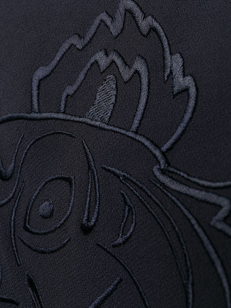 logo-embroidered shift dress 6