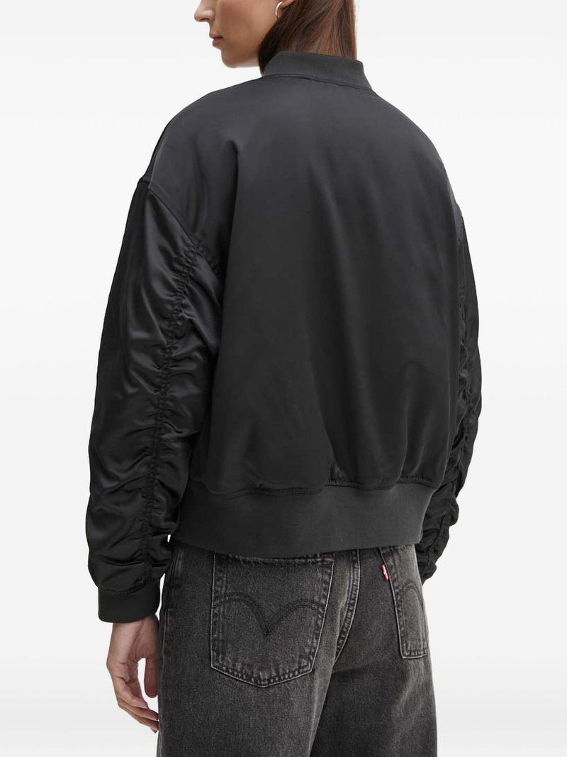 gathered-sleeve bomber jacket 4
