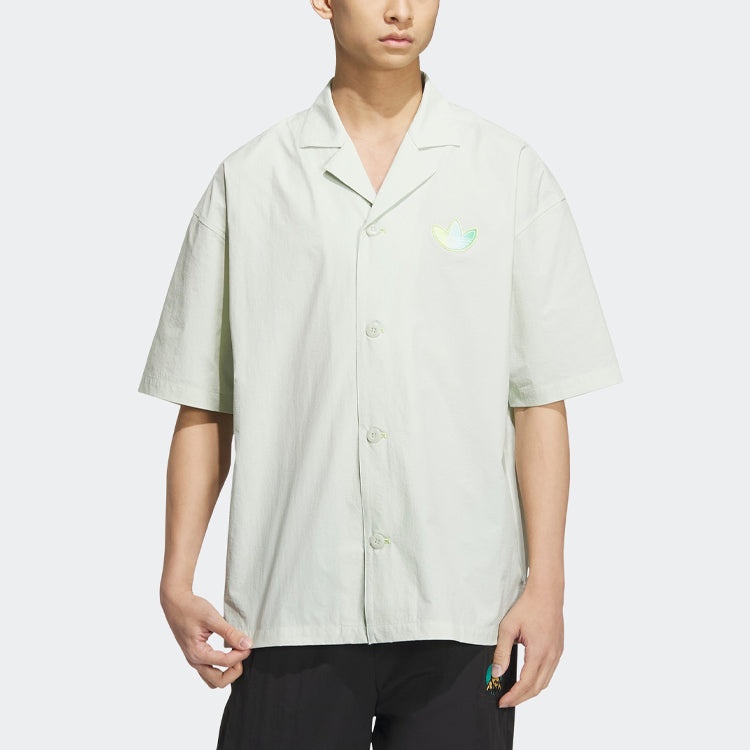 adidas Originals Short Sleeve Shirt 'Linen Green' IK8625 - 2