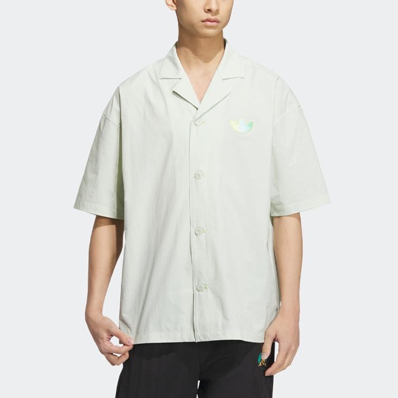 adidas adidas Originals Short Sleeve Shirt 'Linen Green' IK8625 outlook
