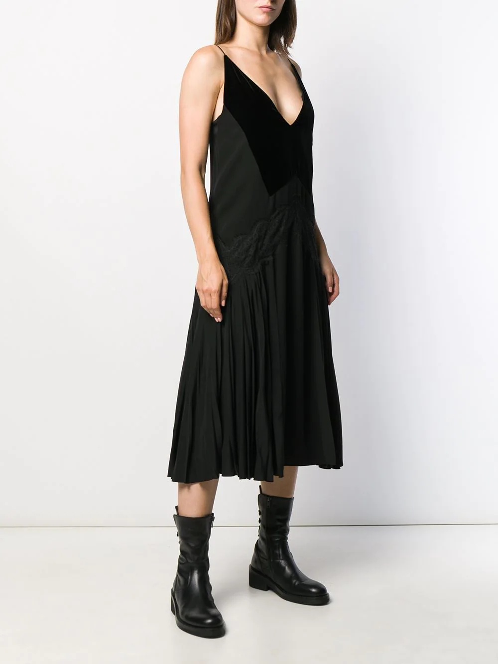flared slip dress - 3