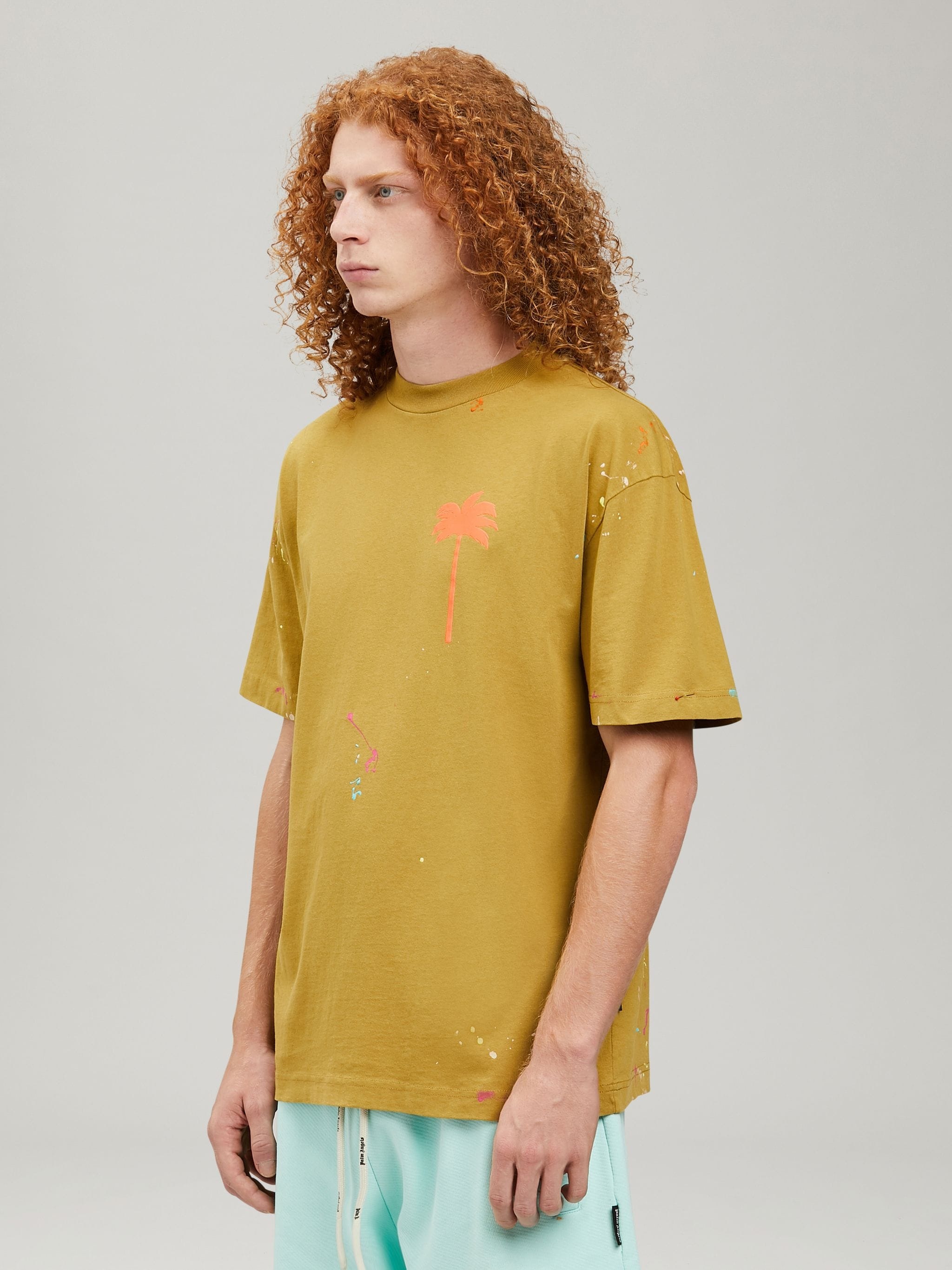 Palm Angels PALM TREE PAINTED T-SHIRT | REVERSIBLE
