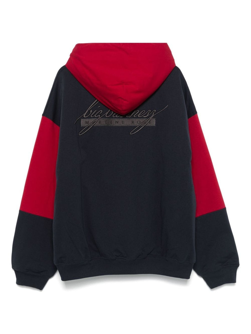 Martine Rose quilted zip-up hoodie outlook