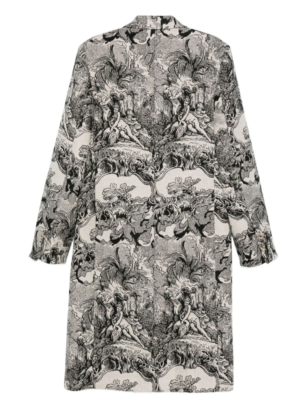 baroque-print coat - 2