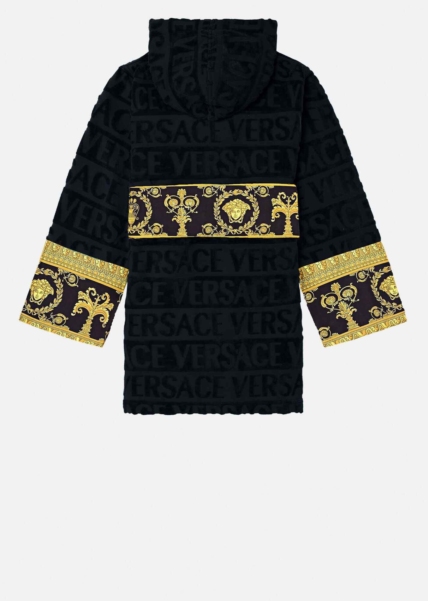 I ♡ Baroque Hooded Bathrobe - 3