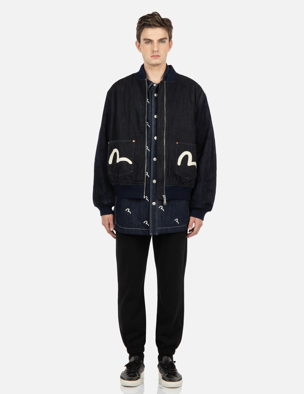 SEAGULL EMBROIDERY SWEATPANTS - 5