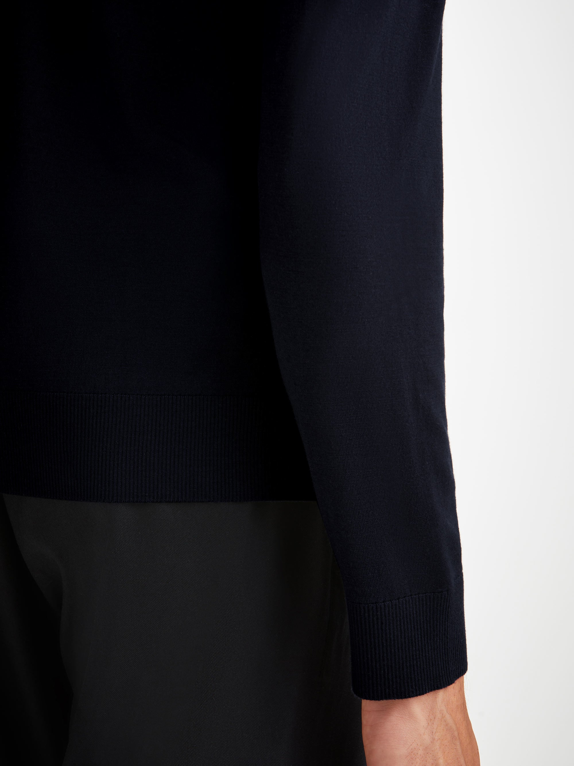 Men's Hoodie Orson Merino Wool Navy - 7