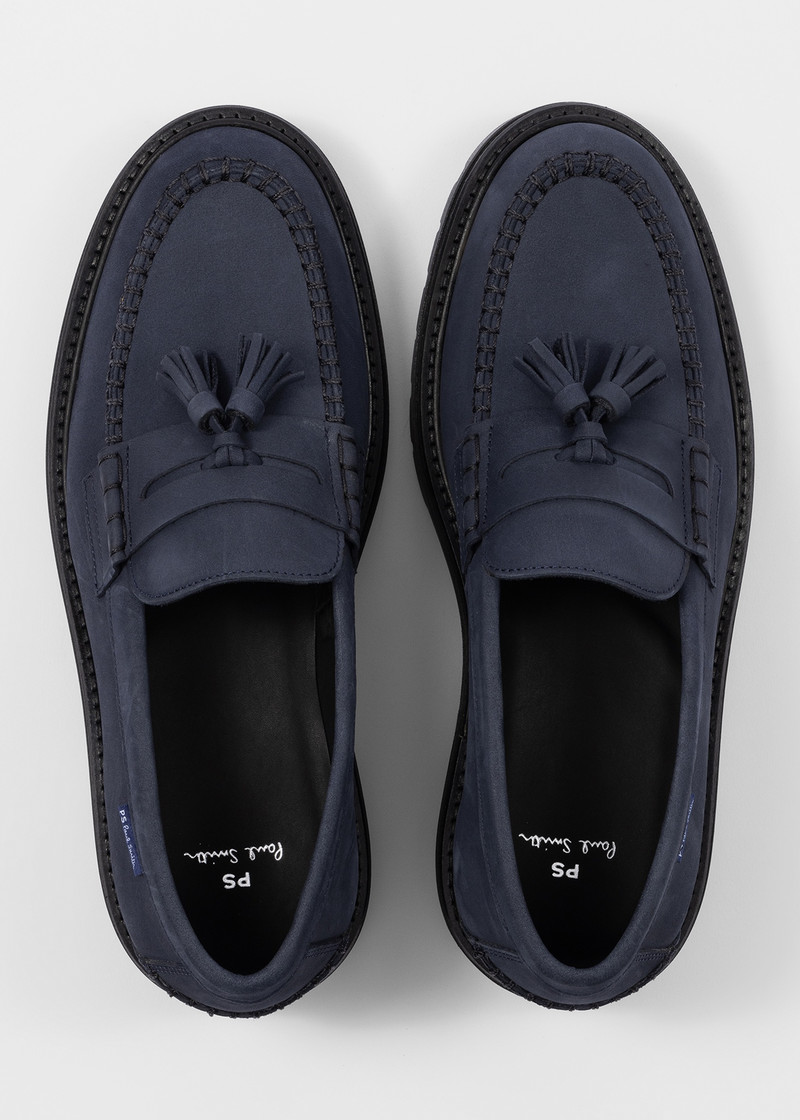 Dark Blue 'Trento' Tassel Loafers 5