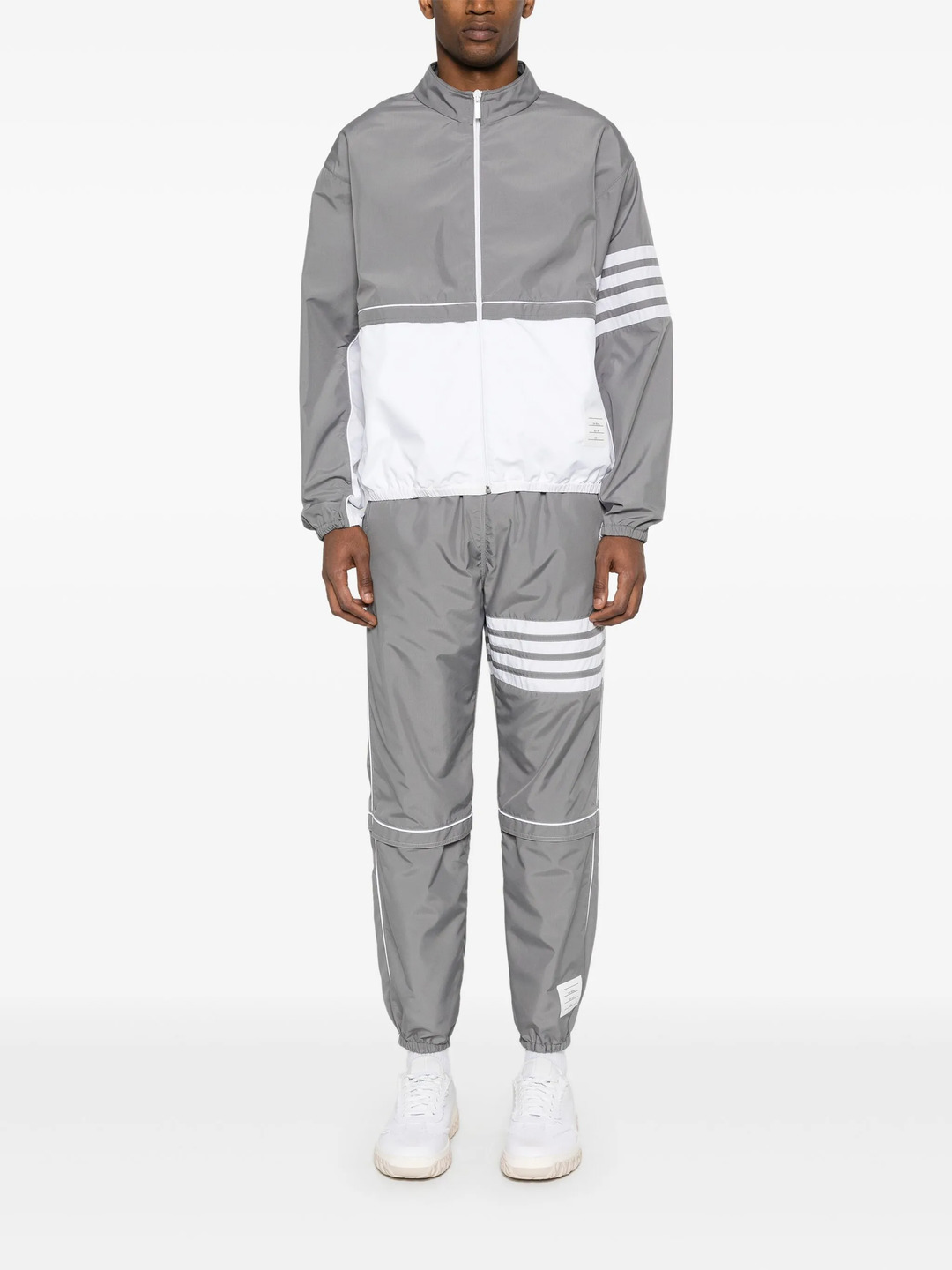 Ripstop 4-Bar Color Block Windbreaker - 2
