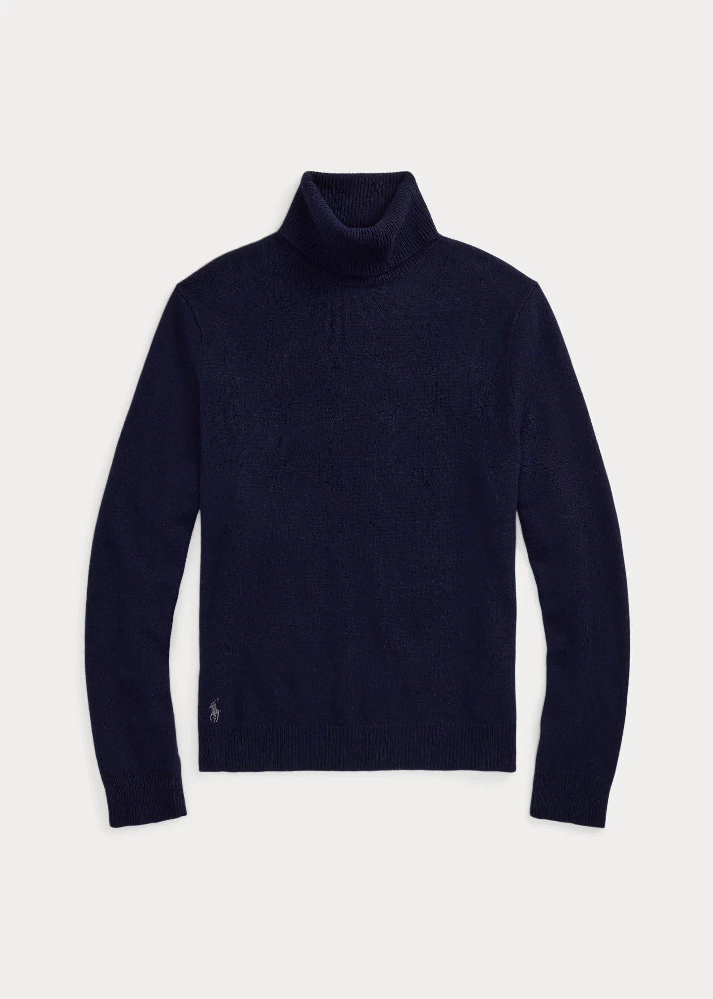 Wool-Cotton Turtleneck Sweater - 1