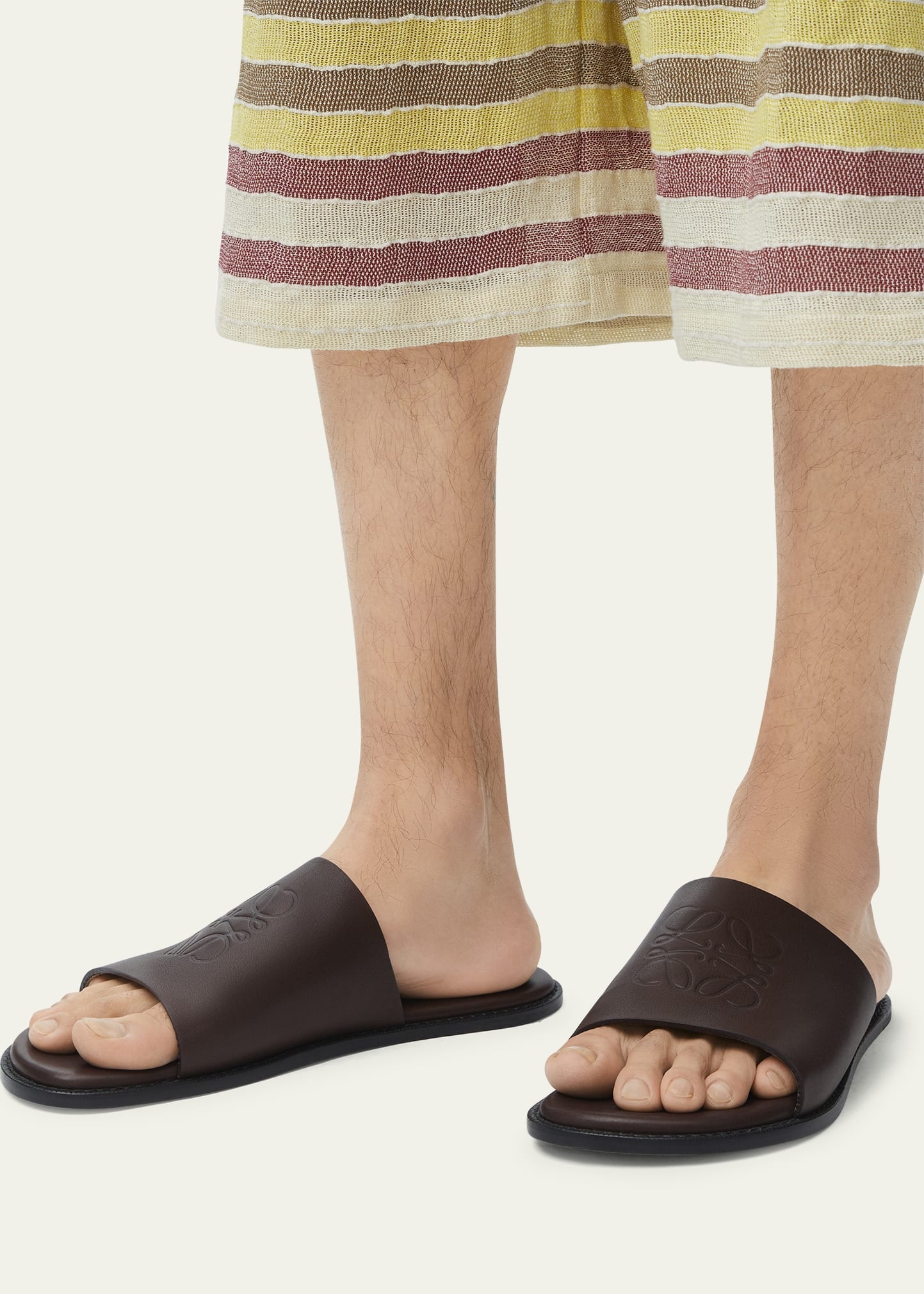 Men's Flex Anagram Soft Calfskin Slide Sandals - 2